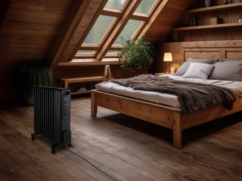 Sencor inteligentný olejový radiátor Sencor SOH 8211GY - tichá prevádzka.