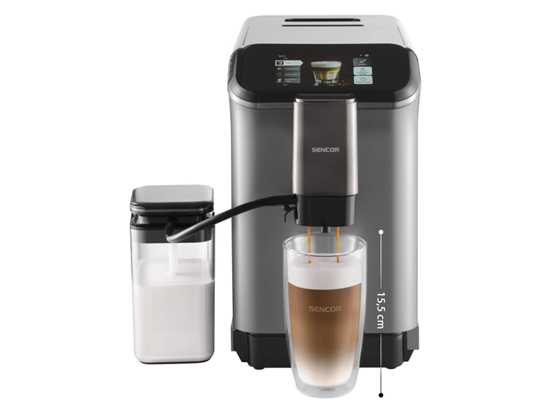 Plne automatický SMART kávovar Sencor SES 8500BK - mikroprena.
