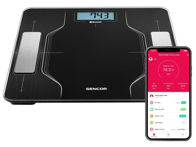 Osobná váha Sencor s aplikáciou Sncor Home