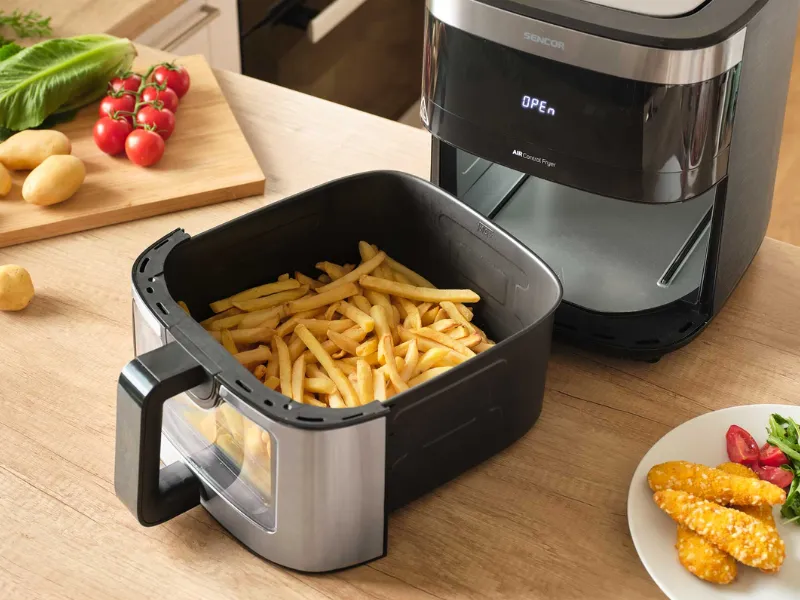 Fritéza Sencor SFR 9000SS vám ponúka mimoriadne bezpečné použitie a ľahkú údržbu.