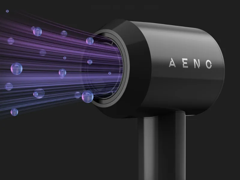 Ionová technológia fénu AENO HD1 zachovajú vlasom prirodzený lesk a zabránia ich krepovateniu.