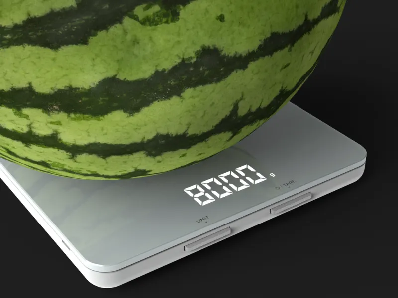 Kuchynská váha AENO KS1S má vysoká nosnosť do 8 kg a mimoriadne presné váženie už od 1g.