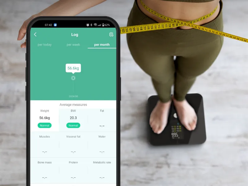 OSobná váha AENO BS2S a jej prehľadný graf vám ukáže, ako sa vám darí na ceste za vysnenou postavou.