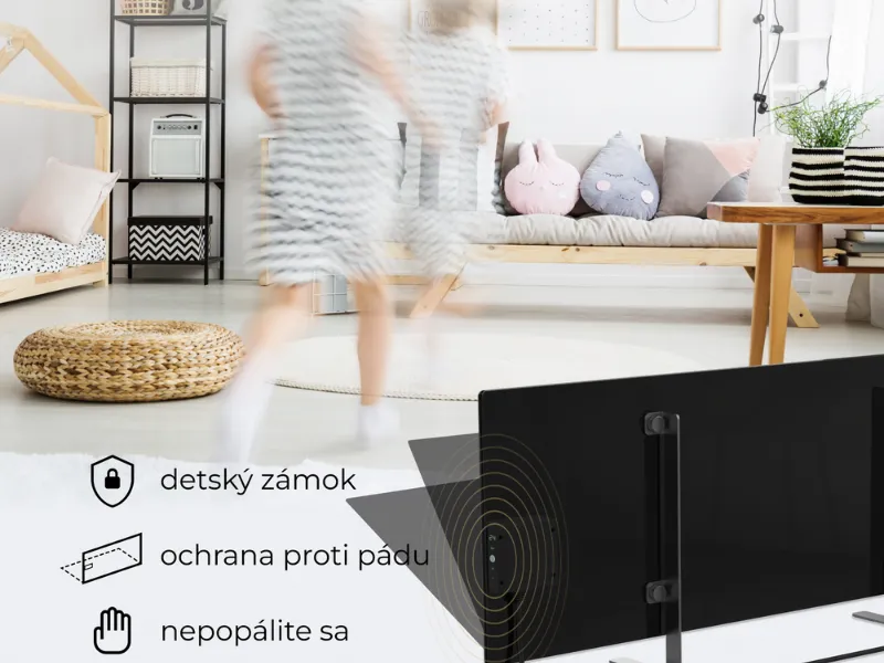 Infrapanel AENO GH4S sa pri prevrhnutí automaticky vypne.