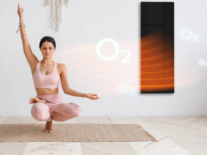 Infrapanel AENO GH4S pracuje úplne potichu, nevysušuje vzduch a nevíri prach, vďaka čomu si užijete zdravý vzduch.