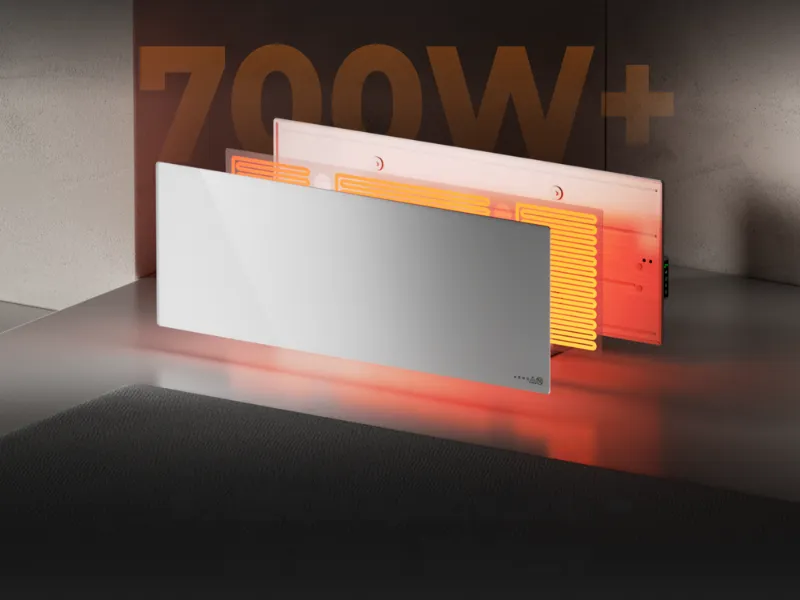 Infrapanel AENO GH3 umožňuje nastaviť teplotu ohrevu od 60 do 120 °C.