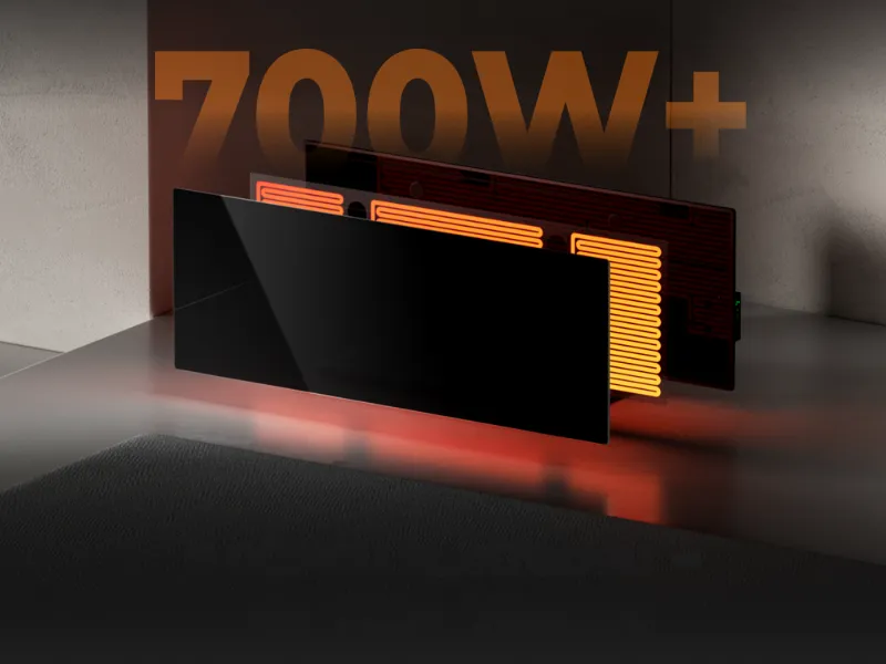 Infrapanel AENO GH4S umožňuje nastaviť teplotu ohrevu od 60 do 120 °C.