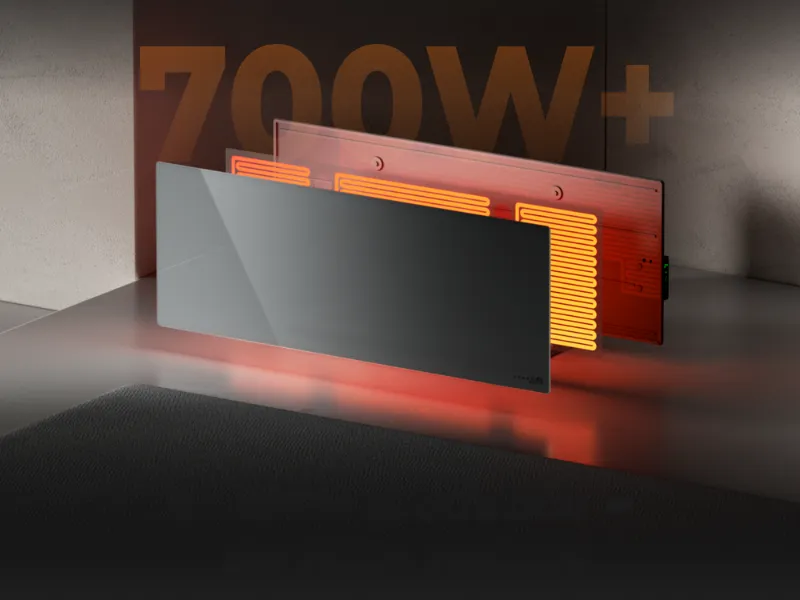 Infrapanel AENO GH5S umožňuje nastaviť teplotu ohrevu od 60 do 120 °C.