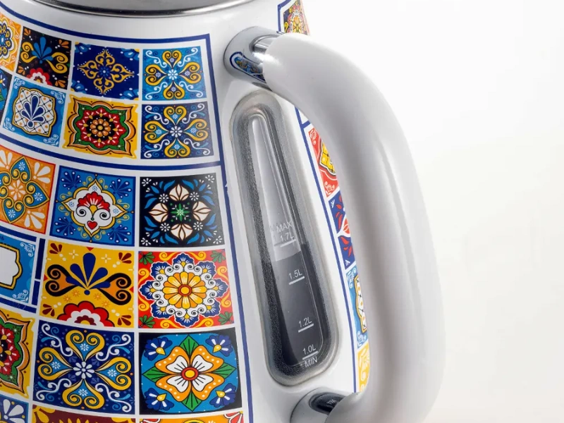 Kanvica Ariete Positano 2869/PO m&aacute; integrovan&yacute; ukazovateľ hladiny.