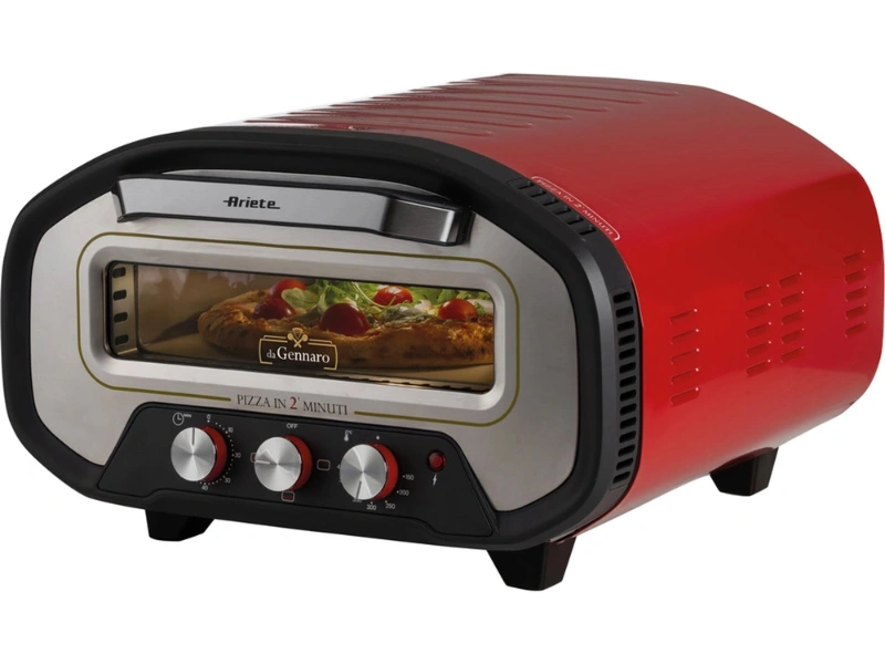 Pec na pizzu Ariete Da Gennaro 3901 m&aacute; vn&uacute;torn&eacute; osvetlenie a proti&scaron;mykov&eacute; nožičky.