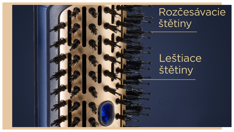 Špeciálny oválny kefový nadstavec styleru BabyLiss Air Wand AS6550E rozčeše vaše vlasy a dodá im bohatý objem