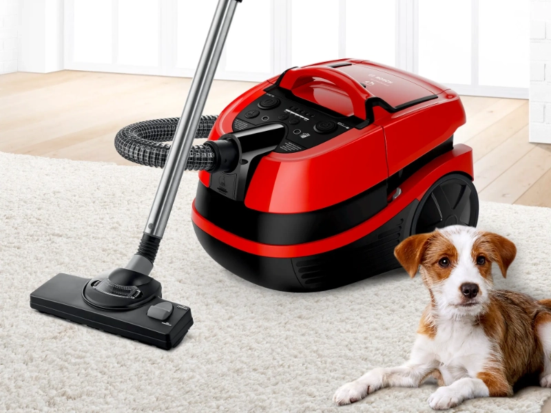 Vysávač Bosch BWD421PET Serie 4 Wet & Dry so psom