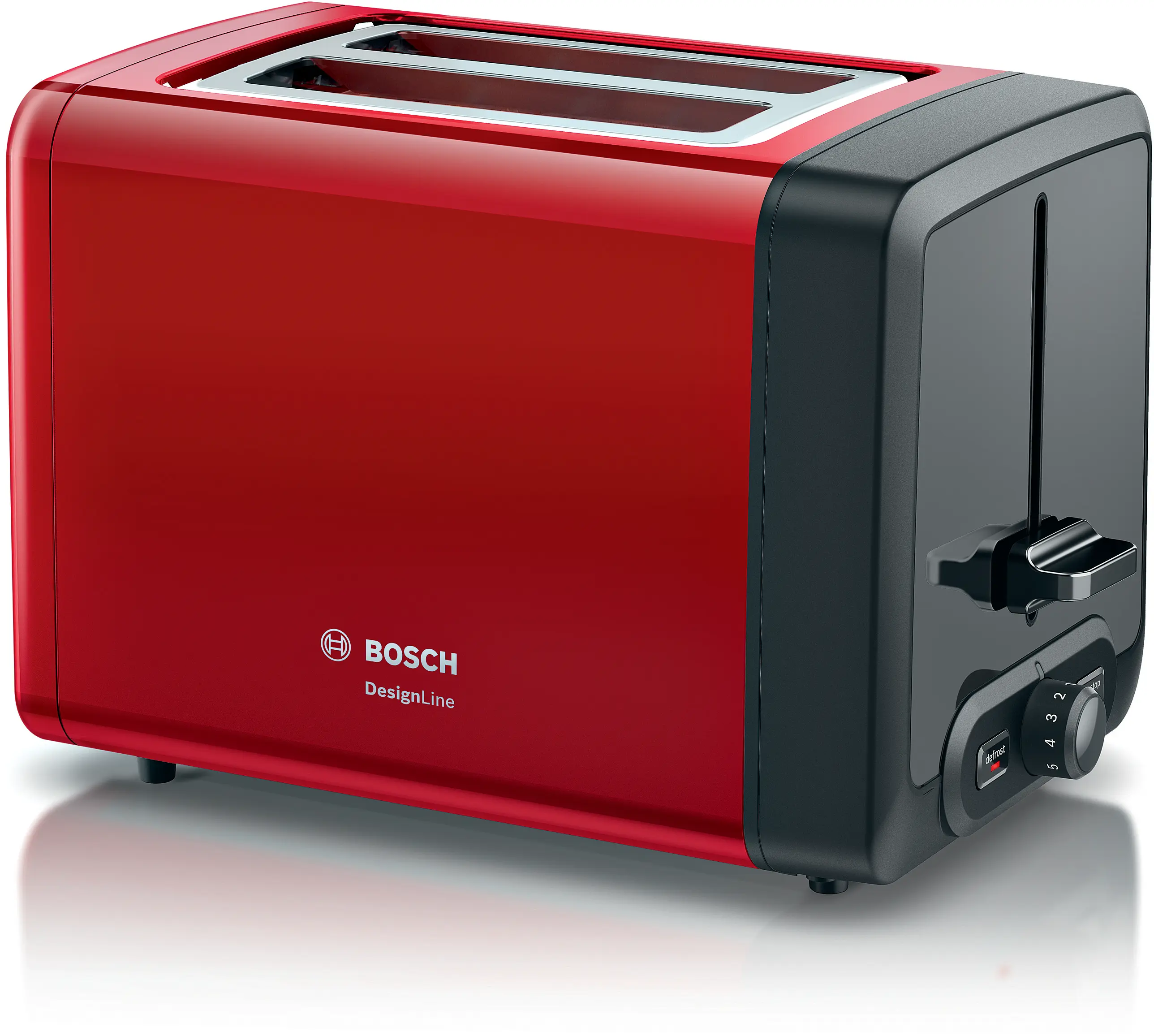 Hriankovač Bosch TAT4P424 DesignLine sýtočervený kryštálový