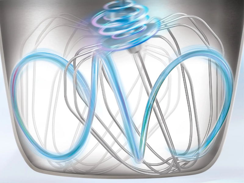 3D planetárny systém miešania v robote Bosch MUMS2EW00 Serie 2 MUM