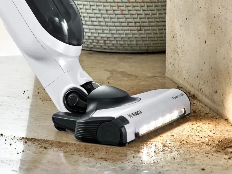 Hubica AllFloor vysávača Bosch BBH3ZOO28 zvýšuje účinnosť čistenia.