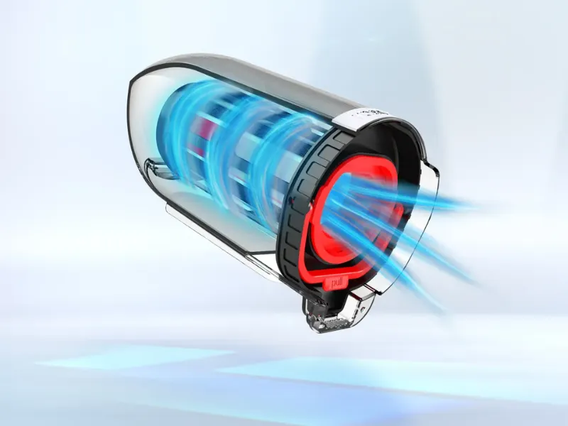 Efektívny systém RobustAir poskytuje konzistentne vysoký sací výkon vysávača Bosch BBH3ZOO28.