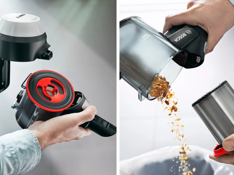 Filter a vysypávanie vysávača Bosch BCS711XXL Unlimited 7
