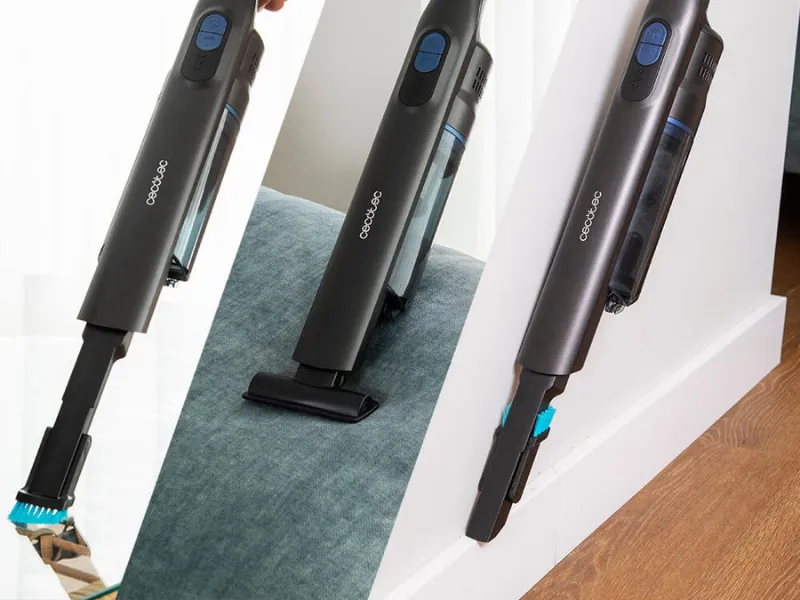 Vysávač 2v1 Scoba 2100 je pripravený zmeniť sa po jednom kliknutí z ručného na tyčový.