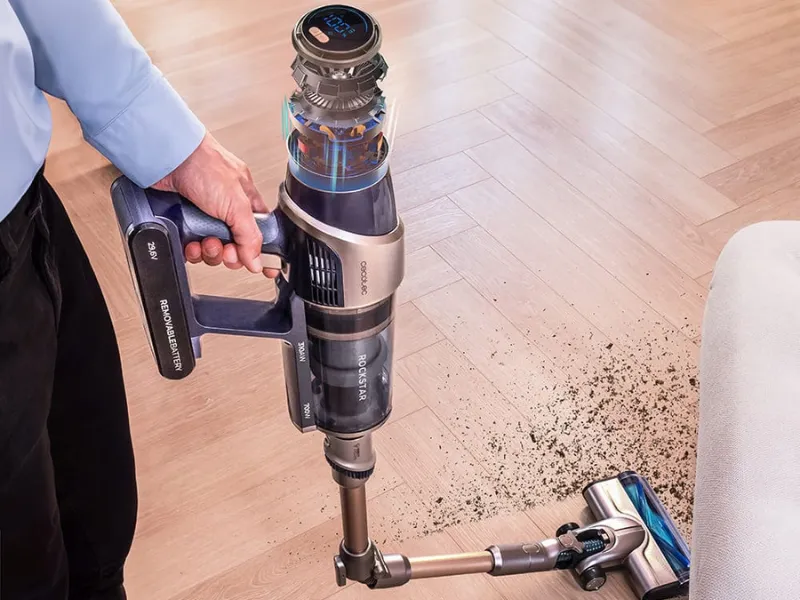 Či už sa doma prech&aacute;dzate po tvrd&yacute;ch podlah&aacute;ch, alebo m&auml;kk&yacute;ch kobercoch, tyčov&yacute; vys&aacute;vač Conga Rockstar 12500 ich vďaka technol&oacute;gii Force Sonic zanech&aacute; dokonale čist&eacute; - bez v&yacute;nimky.