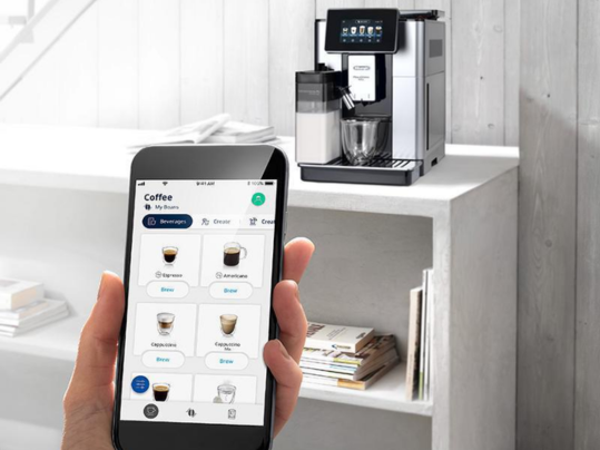 Ovl&aacute;dajte k&aacute;vovar PrimaDonna Soul ECAM 610.55.SB pomocou aplik&aacute;cie Cofee Link