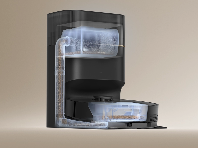 Dreame_D20_Pro_plus_black automatické zbieranie prachu