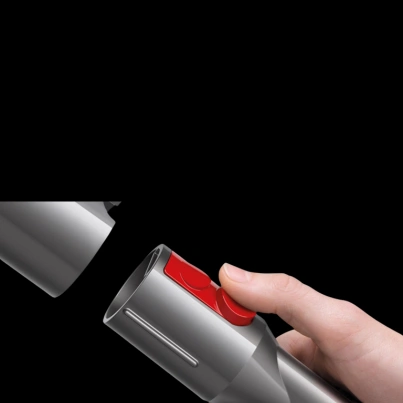 Výmena nadstavca na vysávači Dyson Cinetic Big Ball™ Absolute 2 vám zaberie iba jedno kliknutie.