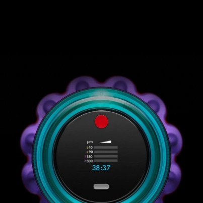 LDC Displej vysávača Dyson Gen5detect™ Absolute vám podá aktuálne informácie.