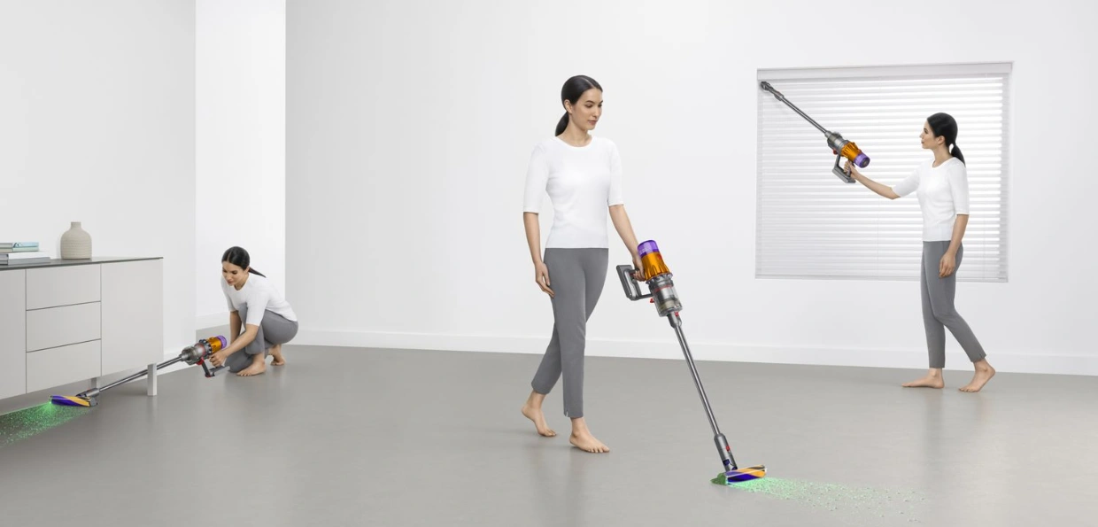 Vykonný tyčový vysávač Dyson V12™ Detect Slim Absolute ma vysoký čistiaci výkon.