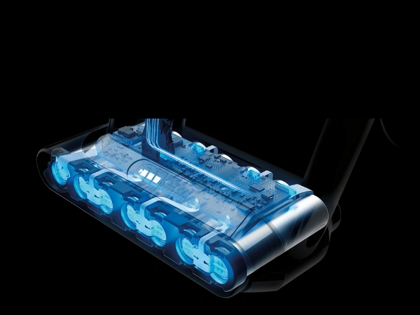 Výkonná 7-článková batéria vysávača Dyson Cyclone V10™ Absolute, vystačí až na 60 minút nepretržitej práce.