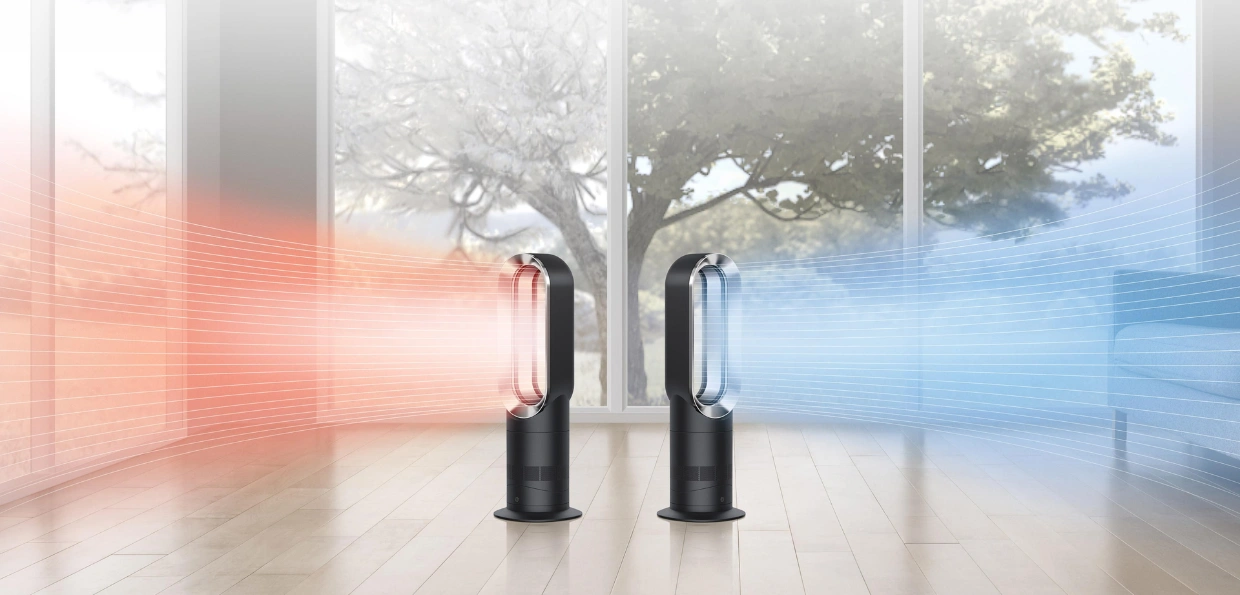 Ventilátor Dyson Hot+Cool™ AM09 udržjue dokonalú domácu pohodu po celá rok.