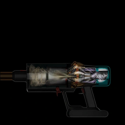 Kompletne utesnená filtrácia vysávača Dyson V15™ Detect Absolute zachytí 99,99 % mikroskopických nečisôt.