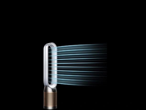 Technológia Air Multiplier™ zaistí čističke vzduchu Dyson Purifier Cool PC2 De-Nox prietok vzduchu viac ako 290 l/sek.