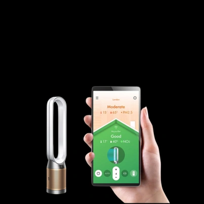 Ovládajte čističku vzduchu Dyson Purifier Cool PC2 De-Nox pomocou inteligentná aplikácia MyDyson™