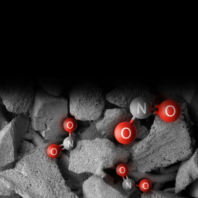 Uhlíkový filter s KCO čističky vzduchu Dyson Purifier Cool PC2 De-Nox dokáže absorbovať o 50 % viac NO