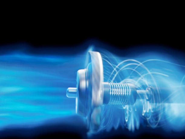 Motor Dyson Hyperdymium žehličky Dyson Airstrait™ HT01 generuje tlak vzduchu až 3,6 kPa.