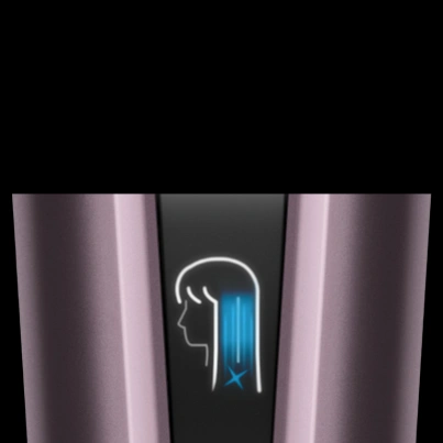 Farebný displej žehličky Dyson Airstrait™ HT01 s vysokým rozlíšením ponúka ľahkú orientáciu pri stylingu.