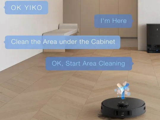 tačí jeden príkaz a vylepšený hlasový asistent YIKO AI vysávača ECOVACS DEEBOT T30S COMBO COMPLETE sa postará o zvyšok.