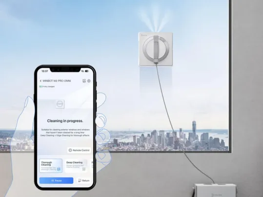Vďaka aplikácii ECOVACS HOME môžete robotický čistič okien ECOVACS WINBOT W2 PRO OMNI pohodlne ovládať iba na pár klikov.