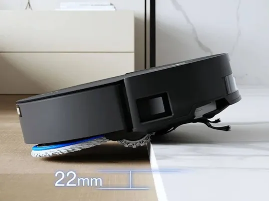 V&yacute;konn&eacute; hnacie koles&aacute; s vysokou trakciou a inteligentn&aacute; navig&aacute;cia umožn&iacute; vys&aacute;vaču T50 MAX PRO OMNI bez probl&eacute;mov zdolať prek&aacute;žky s v&yacute;&scaron;kou až 22 mm, vďaka čomu sa pri čisten&iacute; nevynech&aacute; žiadna miestnosť.