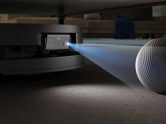 Vďaka plne zabudovan&eacute;mu LiDARu dosahuje vys&aacute;vač DEEBOT X9 PRO v&yacute;&scaron;ku iba 9,8 cm.