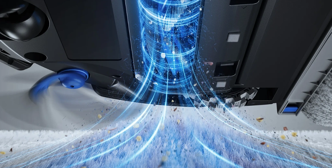 Vďaka saciemu v&yacute;konu 16 600 Pa vys&aacute;vač ECOVACS DEEBOT X9 OMNI čist&iacute; koberce aj podlahy s mimoriadnou &uacute;činnosťou.