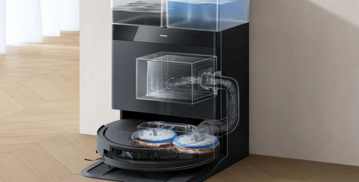 Omni stanica sa postará o bezúdržbové používanie vysávača DEEBOT T50 OMNI Gen3.