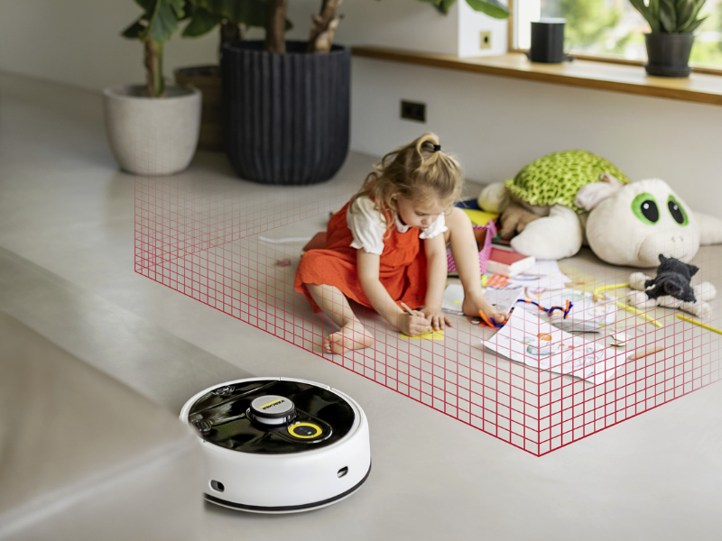 i už ide o kútik s hračkami alebo psie misky, RCF 3 sa vďaka zakázaným zónamdrží bokom a vaša domácnosť zostane čistá a pokojná zároveň.