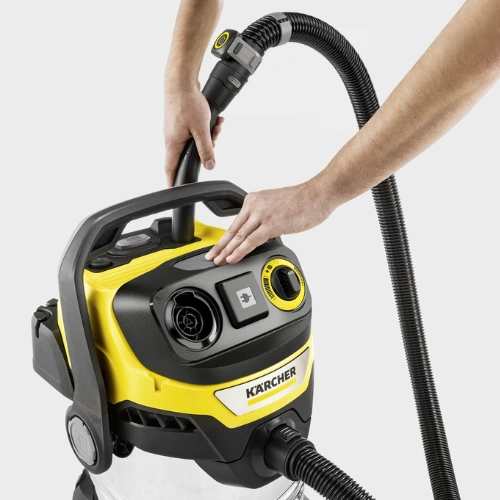 Viacúčelový vysávač Kärcher WD 7 Control P S 30/6/35/T disponuje jednoduchým čistením filtra.