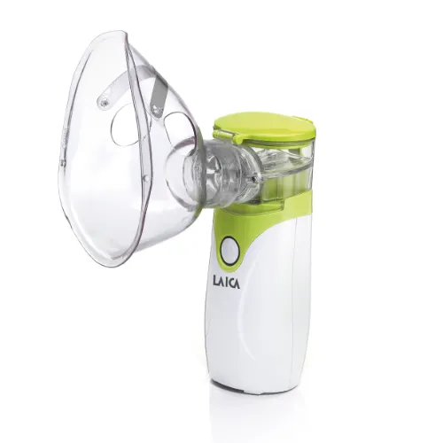 Cestovn&yacute; ultrazvukov&yacute; inhal&aacute;tor Laica NE1005, napom&aacute;ha pri liečen&iacute; respiračn&yacute;ch ochoren&iacute; ako je chr&iacute;pka, n&aacute;dcha alebo uľavuje astmatikom