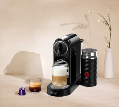 Kávovar Nespresso CitiZ&Milk má pekný retro-moderný dizajn.