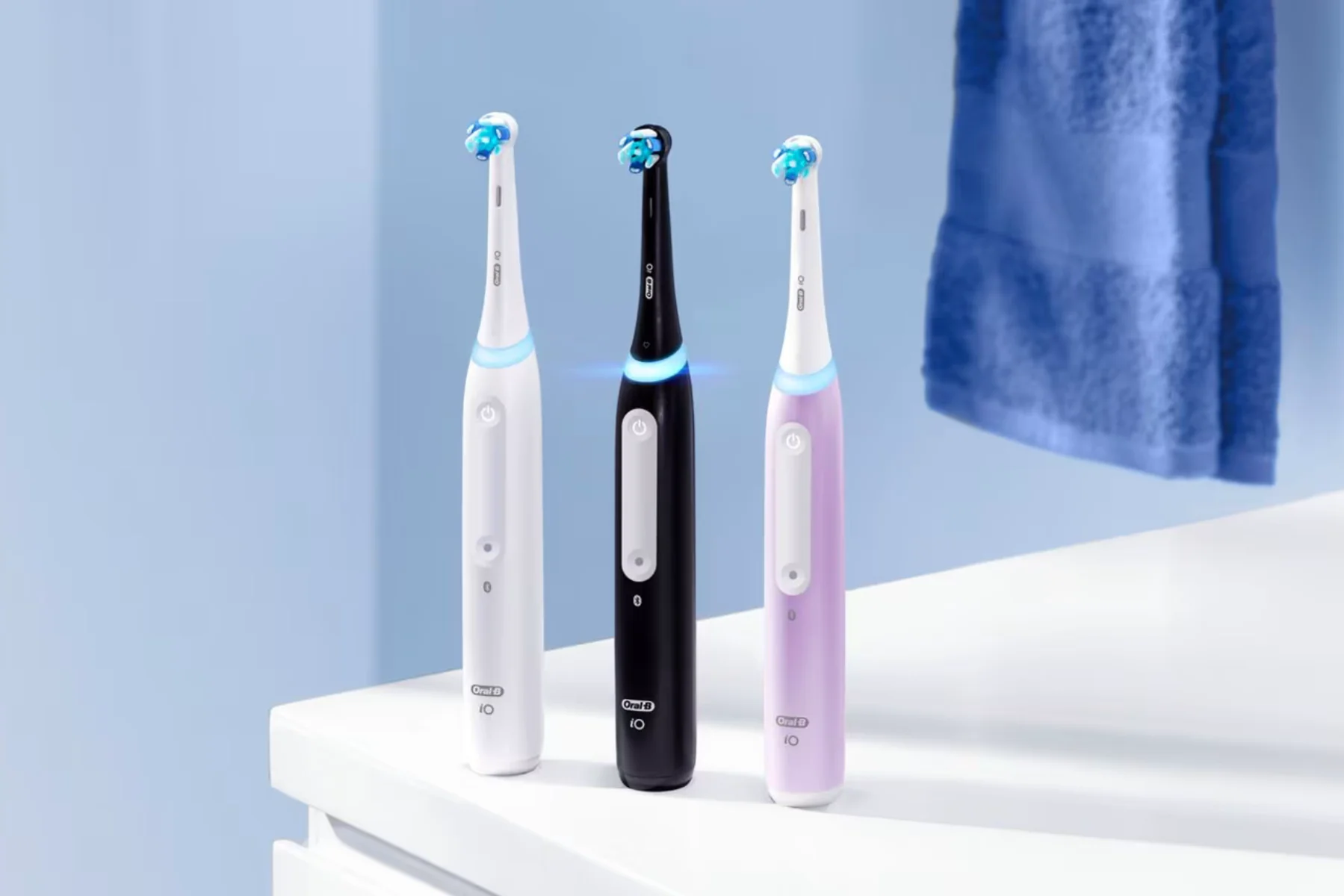 Magnetická zubná kefka Oral B iO Series 4 Quite White senzor tlaku