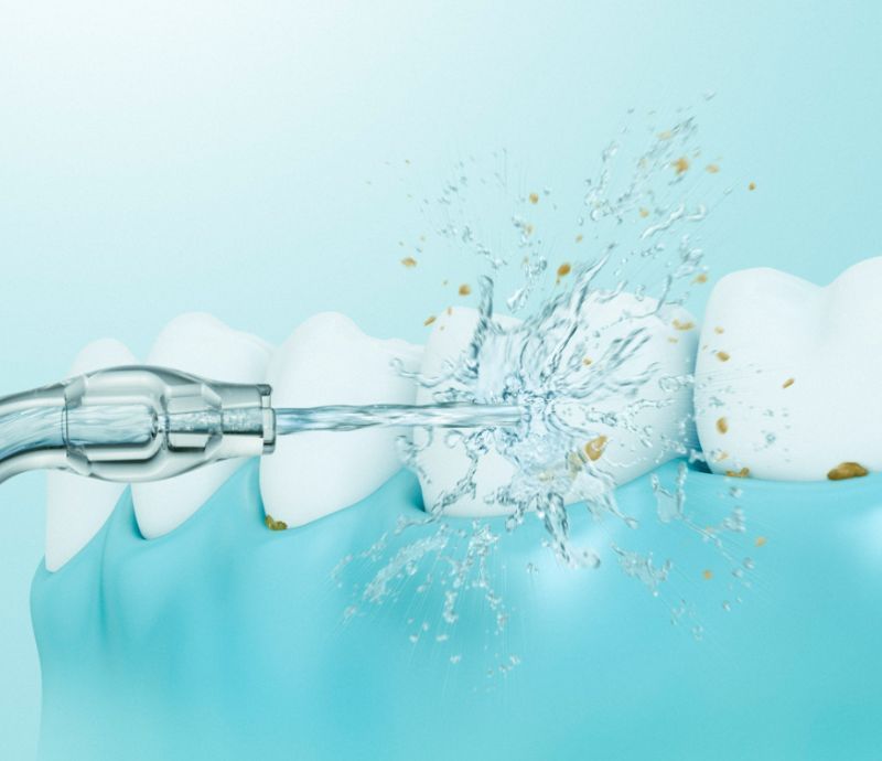 Dôkladné čistenie zubov pomocou ultrazvukovej technológie