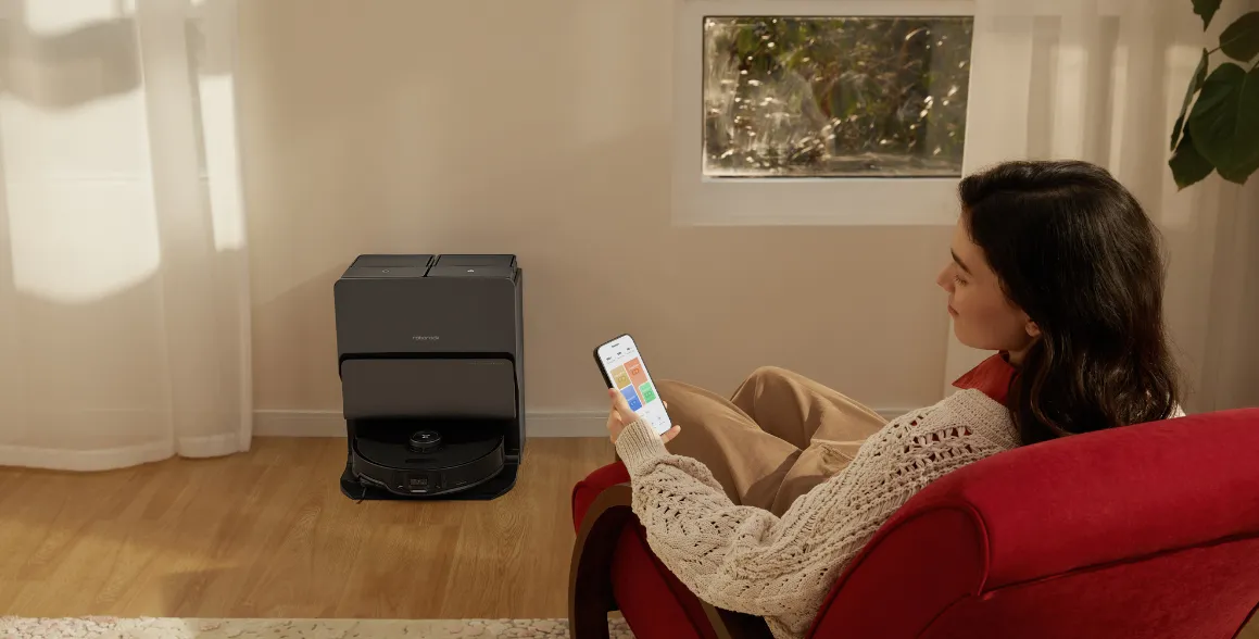 Plná kontrola nad čistením vysávača Roborock S8 MaxV Ultra black odkiaľkoľvek vám umožní aplikácia Roborock