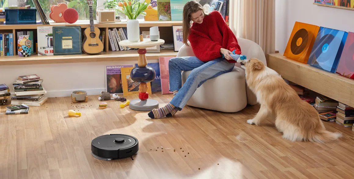 Kefy Duoroller vysávača Roborock Q5 Pro zabezpečia dokonale povysávané koberce.